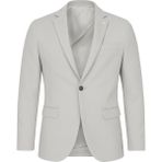 Plus Scorpion Erkek Açık Gri Blazer Ceket – Slim Fit, Şık ve Hafif Kumaş, Tek Düğmeli - 56 - 6 Drop