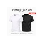 Plus Scorpion Erkek Basic Tişört Slim Fit Bisiklet Yaka Pamuk Likralı Günlük Kullanım