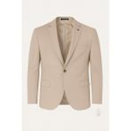 Plus Scorpion Erkek Bej Blazer Ceket – Slim Fit, Tek Düğmeli, Şık Spor-Klasik Model - 58 - 6 Drop