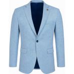 Plus Scorpion Erkek Karyağdı Desenli Slim Fit Blazer Ceket – Mavi & Gri – Şık Günlük ve Ofis Kombin - 52 - 6 Drop