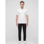 Plus Scorpion Erkek Pike Triko Polo Yaka Tshirt - Slim Fit Erkek T-shirt - Şerit Detaylı Premium Tasarım (Beyaz, XXL)