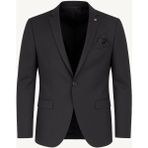 Plus Scorpion Erkek Siyah Blazer Ceket – Italyan Kesim, Tek Düğmeli, Tek Yırtmaçlı Şık Klasik Model - 6 Drop - 52