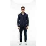 Plus Scorpion Erkek Slim Fit Bomber Fermuarlı Mont Ceket Esnek Kumaş Günlük Şık Casual Ceket - Lacivert - 2XL
