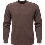 Plus Scorpion Erkek Triko Kazak Kahverengi Bisiklet Yaka Regular Fit Dört Mevsim Kullanım - XL