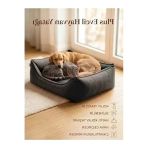 Plus Silinebilir Kedi Köpek Yatağı, Koltuk Kumaşı, Yıkanabilir, Gri, Large