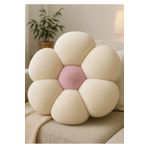 Plush Soft Peluş Papatya Dekoratif Yastık Kırlent Minder - Kumaş - Antialerjik