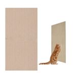 PLUSHCEWT Kedi tırmalama matı, duvar kazıyıcı, kesilebilir, kendinden yapışkanlı, kendi kendine tırmanmak için, kanepe için çizilmeye karşı koruma, halı ve duvarlar için uygundur (haki, 30 x 60 cm)
