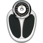 PLUSMED Mekanik Banyo Baskülü Krom Kaplama Geniş Platform 200 kg Kapasite ile Kullanım İçin