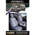 Plusoto Fiat Doblo (2+1) Ticari Uyumlu Vera Serisi Füme Oto Koltuk Kılıfı 5Li Takım Set T-2