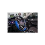 Plusoto Fiat / Tofaş Serçe Uyumlu Karbon Direksiyon Kılıfı (Siyah Mavi)