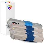 PlusPrint C301 Oki C301DN Muadil Toner 1 Takım 4 Renk A+Plus - Renkli