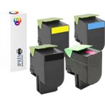 PlusPrint Lexmark CX310DN Muadil Toner 4 Renk Avanataj Paket 2500 Baskı