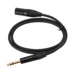 Plyisty Dengeli 1/4 - XLR Erkek Kablo, Profesyonel Ses Kalitesi, Altın Kaplama Konektörler, Aktif Hoparlörler Için Esnek Kauçuk Kılıf, Miksleme Konsolları Ve Mikrofonlar (5 Metre / 16,4