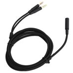 Plyisty Ses uzatma kablosu, 2'si 1 arada adaptör, kulaklık ses kablosu, Cloud II/Cloud Flight/Hyperx/Alpha-/Core/CloudMix için uygun, 2 m