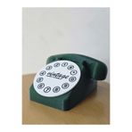Plywoody Toys and More Retro Telefon Şeklinde Şarj Standı Vintage Koyu Yeşil