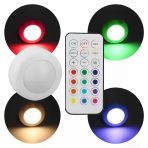 Pm-27186 Led Mobilya Merdiven Pilli Aydınlatma Yapışkanlı Kumandalı Rgb + 4000K (8'Li Paket)