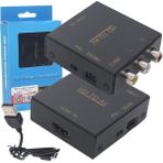 PM-33523 Metal Kasa Hdmı To Rca Av Çevirici Adaptör - 1 Adet - Çok Renkli