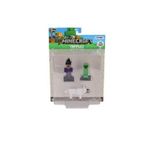 PMI MC2020 Minecraft 3D Figür Toppeez 3lü Set Kız Erkek Çocuk Oyuncak Eğitici Oyuncaklar