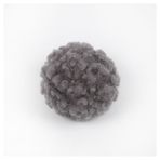 Pmnzdy 10 adet ponpon topu, şapka, kıyafet, çorap, anahtarlık, 5 cm, pelüş toplar, ponpon, elastik halkalı ponpon, renkli, kıvırcık kürk ponpon, açık beyaz