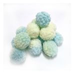 Pmnzdy 100 adet ponpon topu, şapka, kıyafet, çorap, anahtarlık, 5 cm, pelüş toplar, elastik halkalı ponpon, renkli, kıvırcık kürk ponpon, şarap kırmızısı