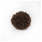 Pmnzdy 100 adet ponpon topu, şapka, kıyafet, çorap, anahtarlık, 5 cm, pelüş toplar, ponpon, elastik halkalı ponpon, renkli, kıvırcık kürk ponpon, açık kahverengi
