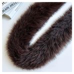 Pmnzdy Suni kürk bantlar, 10 cm genişliğinde, suni kürk, bordür, yumuşak süsleme, kumaş rulosu, suni kürk bant, süsleme, dekoratif bant, kendin yap, dikiş, şapka, kıyafet, dekorasyon, krem, kahve, 5 m