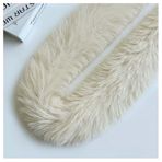Pmnzdy Suni kürk bantlar, 10 cm genişliğinde, suni kürk, bordür, yumuşak süsleme, kumaş rulosu, suni kürk bant, süsleme, dekoratif bant, kendin yap dikiş, şapka, kıyafet, dekorasyon, süt çayı, 10 m