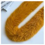 Pmnzdy Suni kürk bantlar, 10 cm genişliğinde, suni kürk, bordür, yumuşak süsleme, kumaş rulosu, suni kürk bant, süsleme, dekoratif bant, kendin yap dikiş, şapka, kıyafet, dekorasyon, zerdeçal 5 m