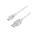 Pmr 5 Pin Mini USB Kablo 3 Metre Şeffaf – Uzun ve Dayanıklı Veri & Şarj Kablosu