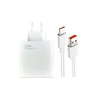 Pmr General Mobile GM 22 Pro İle Uyumlu -120W Type C Şarj Aleti ve 6 Amper Type C Şarj Kablosu