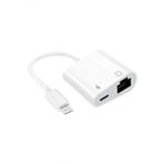 Pmr Lightning Rj45 Ethernet Cevirici 2 In 1 Ethernet Ve Lightning Sarj Girisi 10/100