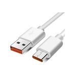 Pmr M20S 120W Nubia Red Magic 10 Pro ile Uyumlu Şarj Aleti - 6 Amper USB Kablo - Beyaz