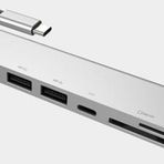 Pmr Type C USB 3.1 7 in 1 Adaptör 4K HDMI 2 USB 2 Type C 3.0 SD Micro SD Kart Okuyucu