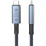 Pmr Usb4 Pro – 40GBPS 240W 1.5 Metre Hızlı Şarj ve Data Kablosu ZR851 - Silver