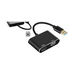 Pmr Zr702 Usb 3.0 To Hdmı Vga 3.5Mm 1080P Monitor Cevirici Adaptor