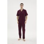 Pms Kocabey KKT-26158 Erkek Apaj Yaka Düğmeli Pijama Takımı