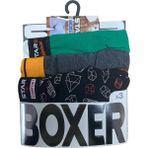 Pms Star 105 Desenli Jakar Erkek 3'lü Kemer Boxer
