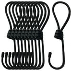 Pmsanzay (10'lu Paket) 15,24 cm Bungee Kordon Kancası Şok Kordonu Bağlama Kayışları Kanca Gölgelik Şok İpleri Çadır Branda Elastik Halat Kancası Kamp Kamyonları Tekneler ve Dış Mekan Kullanımı için