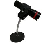 Pmsanzay Manyetik Tabana Monte El Feneri Montaj Braketleri El Feneri Tutucu - Güçlü Mıknatıs Taban - Esnek Ayarlanabilir Klipslerle - 1,5 cm ila 4,1 cm arasındaki el fenerleri için uygundur - El feneri yok