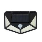 PNI GreenHouse LED Solar Lamba WS10, 100 LED, 600 lm, PIR Açısı 120 Derece, Akü 1800 mAh, Duvara Montaj