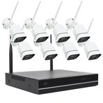 PNI House WiFi660 NVR 8 Kanal Video İzleme Kiti + 8 Kablosuz Dış Mekan Kamerası 3MP, P2P, IP66
