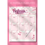 pnkycrco A5 Haftalık Planlayıcı | Bloknot Notepad To do List Not Kağıdı | 50 Sayfa