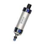 Pnömatik Hava Silindiri MAL 40mm Çap 100mm Strok Alüminyum Alaşımlı Vidalı Piston Kolu Çift Etkili Hava Silindiri