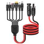 PNYZIK Taşınabilir Motorlar ve Güneş Panelleri/Motorları için Yükseltilmiş 6'sı 1 Arada Güneş Bağlantı Kiti, 100 CM Evrensel Güneş Adaptörü Dişi ve Erkek Konnektörlü Bağlantı Demeti, 2 Adet