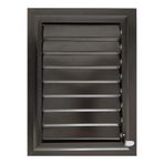 poati Siyah Alüminyum Banyo Wc Panjur Ve Menfez 50 X 50 Cm