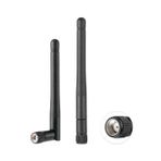 POBADY 2 adet çift bant WiFi anten 2.4GHz 5GHz 5.8GHz anten 3dBi MIMO RP-SMA erkek anten WiFi yönlendirici kablosuz LAN kartı PCIe kart yönlendirici Video gözetim monitörü