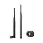 POBADY 2 adet çift bant WiFi anten 2.4GHz 5GHz 5.8GHz anten harici RP-SMA erkek anten 6dBi 19cm/7in kablosuz yönlendirici mobil Hotspot WiFi kablosuz DVR Video kaydedici kablosuz LAN