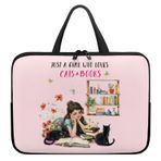 Poceacles Kulplu 13 inç Bilgisayar Çantası Kılıfı, Baskı Koruyucu Tablet Kılıfı, Su Geçirmez Kumaş Dizüstü Bilgisayar Çantası, Seyahat/İş/Okul için Dizüstü Bilgisayar Çantası