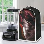 Poceacles Kurt Desenli Toz Geçirmez Blender Kapağı Dayanıklı Blender Toz Kapağı, Stand Mikser veya Kahve Makinesi için Parmak İzi Koruma Kapağı