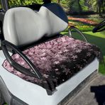 Poceacles Pembe Kiraz Çiçekleri Baskı Golf Arabası Koltuk Kılıfları, Golf Arabası Koltuk Havlu Battaniyesi, Kolay Kurulum, Golf Araba Koltuğunuzu Her Mevsim Koruyun